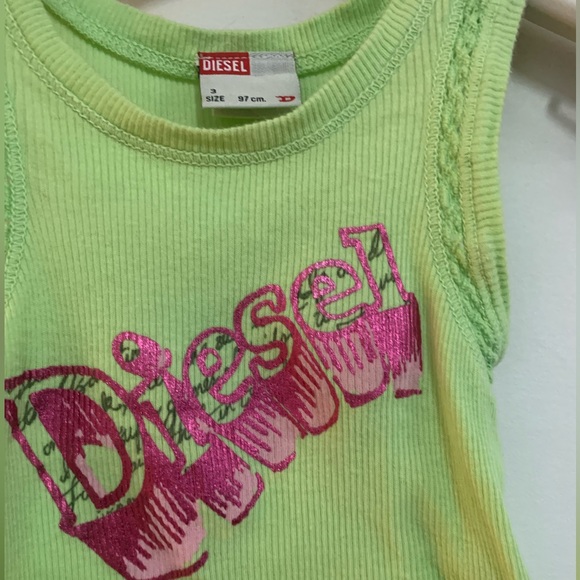 Diesel Toddler Ribbed Logo Tank - Picture 10 of 12